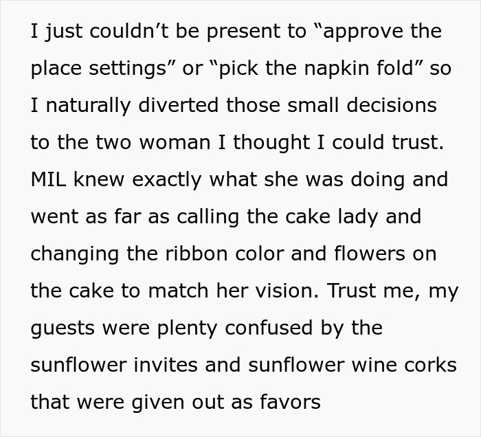 MIL Uses The Fact She Has The Same Name As The Bride To Make Major Changes To The Wedding