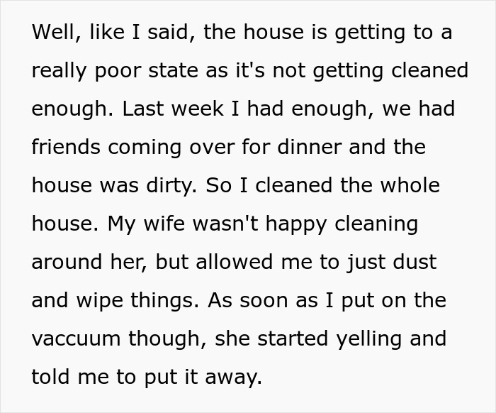 Man At Wit&rsquo;s End As Home Turns Messy Following Pregnant Wife&rsquo;s Demand He Doesn&rsquo;t Vacuum