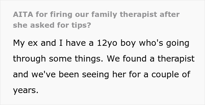 Family Therapist Starts Asking For $20 Tips, Leaves A Bad Taste In Her Client's Mouth