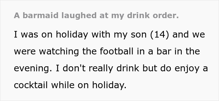 Man Finds A Brilliant Way To Embarrass Server Who Laughed At Him For Ordering A Pina Colada Man Finds A Brilliant Way To Embarrass Server Who Laughed At Him For Ordering A Pina Colada
