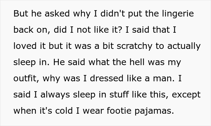 Man &ldquo;Sick To His Stomach&rdquo; After GF Changes Out Of Lingerie To Sleep In Comfy PJ&rsquo;s