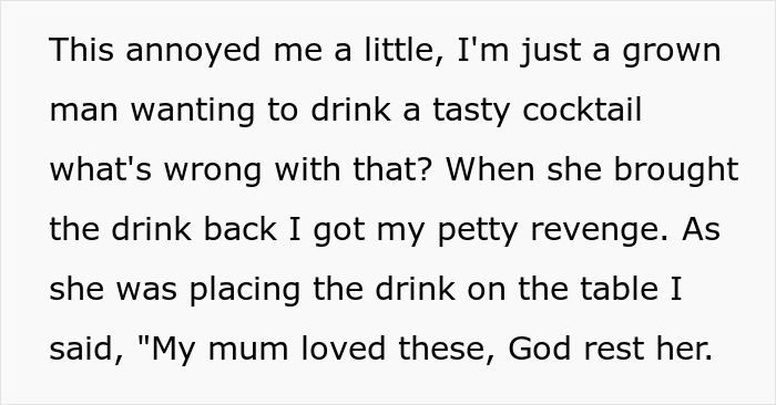 Man Finds A Brilliant Way To Embarrass Server Who Laughed At Him For Ordering A Pina Colada Man Finds A Brilliant Way To Embarrass Server Who Laughed At Him For Ordering A Pina Colada