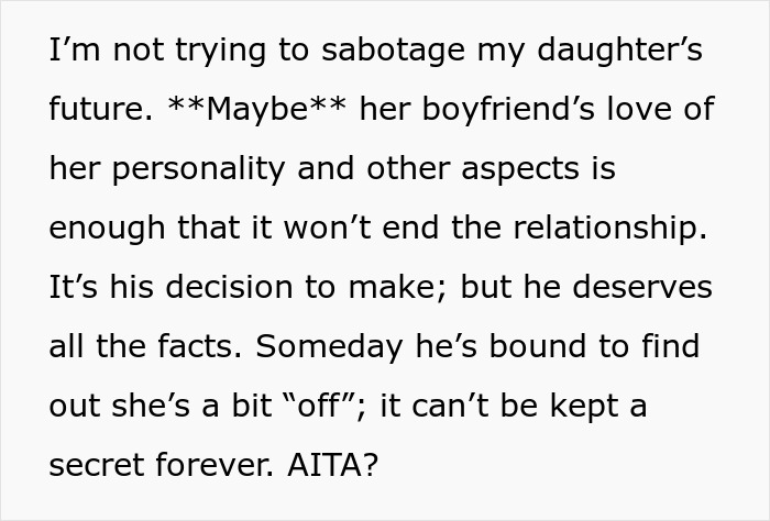 &ldquo;It&rsquo;s His Decision To Make&rdquo;: Dad Wants Daughter&rsquo;s Soon-To-Be Fianc&eacute; To Know Her Dark Secret