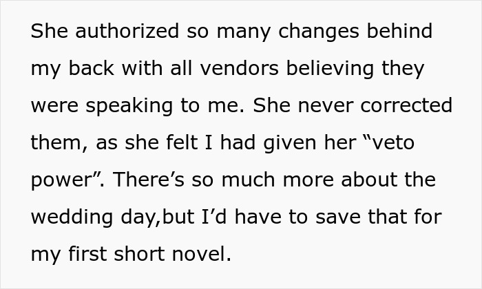 MIL Uses The Fact She Has The Same Name As The Bride To Make Major Changes To The Wedding