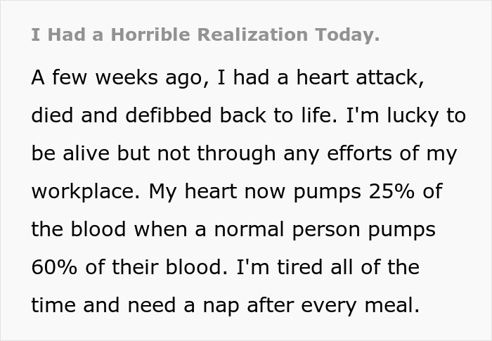 HR Rushes Heart Attack Survivor To Return To Work And Won&rsquo;t Cover Their Sick Leave