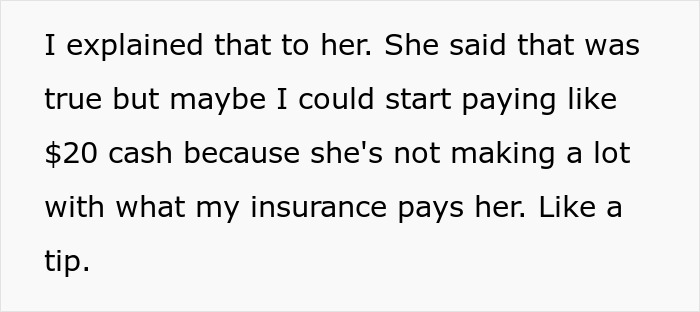 Family Therapist Starts Asking For $20 Tips, Leaves A Bad Taste In Her Client's Mouth