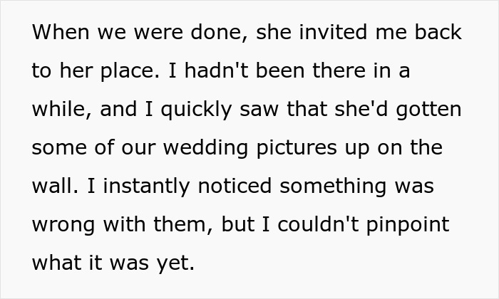 Woman Visits MIL's House To Discover She Has Photoshopped Her Husband's Face In Their Wedding Pics