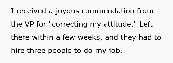 Person Sticks To Schedule After Being Reprimanded For Being Late, Company Has To Hire 3 New People