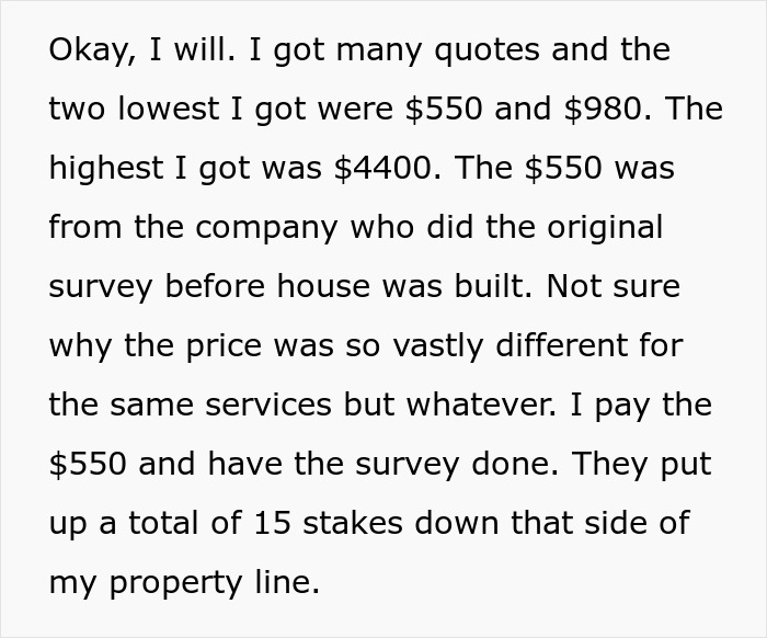 Person Maliciously Complies With Entitled Neighbor’s Demands, Ends Up With More Land Person Maliciously Complies With Entitled Neighbor’s Demands, Ends Up With More Land