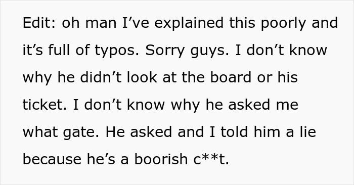 Guy Has No Mercy For Coworker Who Called Everyone Else &lsquo;Peasants&rsquo;, Gives Him The Wrong Gate Number