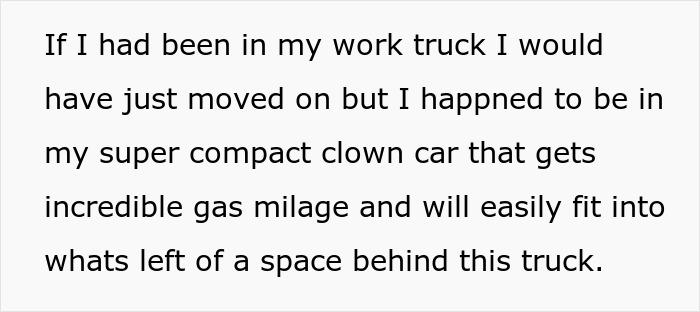 Guy Blocks A Truck That Parked In 4 Spots, Sees Owner Raging And Goes For A Pretzel To Waste Time Guy Blocks A Truck That Parked In 4 Spots, Sees Owner Raging And Goes For A Pretzel To Waste Time