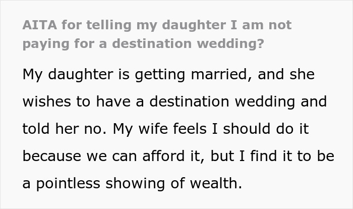 Entitled Bride Causes Drama After Dad Refuses To Fund Her Dream Wedding Of $200K