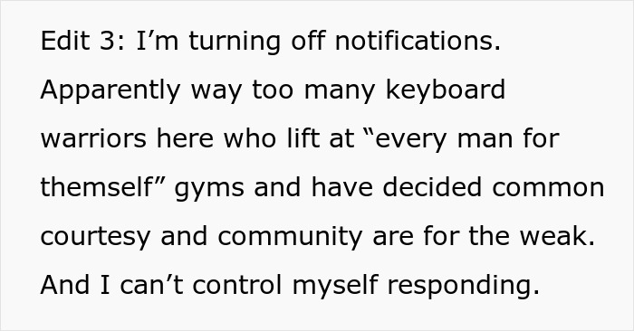 Guy Refuses To Help A Fellow Gym Member, Gets Malicious Compliance In Return