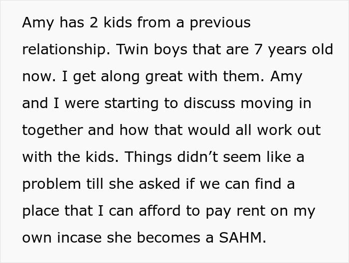&ldquo;Am I The Jerk For Not Allowing My Girlfriend To Be A Stay-At-Home Mom To Her Kids?&rdquo;