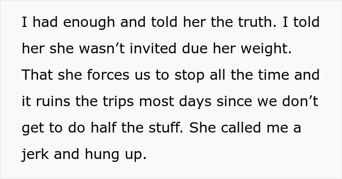 “Am I The Jerk For Telling My Daughter-In-Law She Wasn’t Invited Due To Her Weight?” “Am I The Jerk For Telling My Daughter-In-Law She Wasn’t Invited Due To Her Weight?”