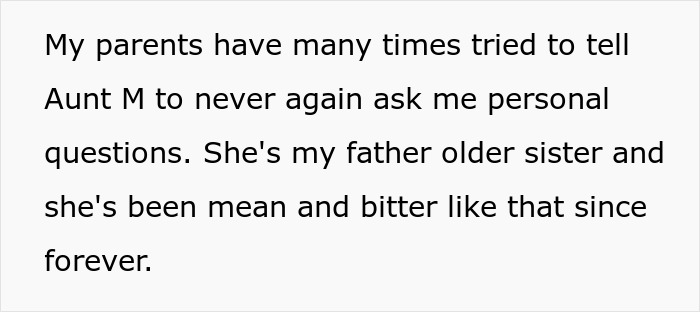 Man Annoyed With Aunt Questioning His Sexuality Gives A Raunchy Reply, Making Her Leave Family Dinner Man Annoyed With Aunt Questioning His Sexuality Gives A Raunchy Reply, Making Her Leave Family Dinner