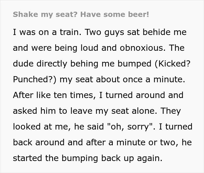 Man Keeps Hitting And Kicking Passenger&rsquo;s Seat, Doesn&rsquo;t See Revenge Coming
