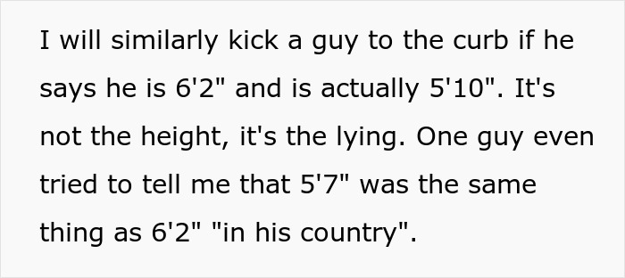 Woman Towers Over Dates After They Lie About Their Height, Throw Fits As She Refuses Second Date