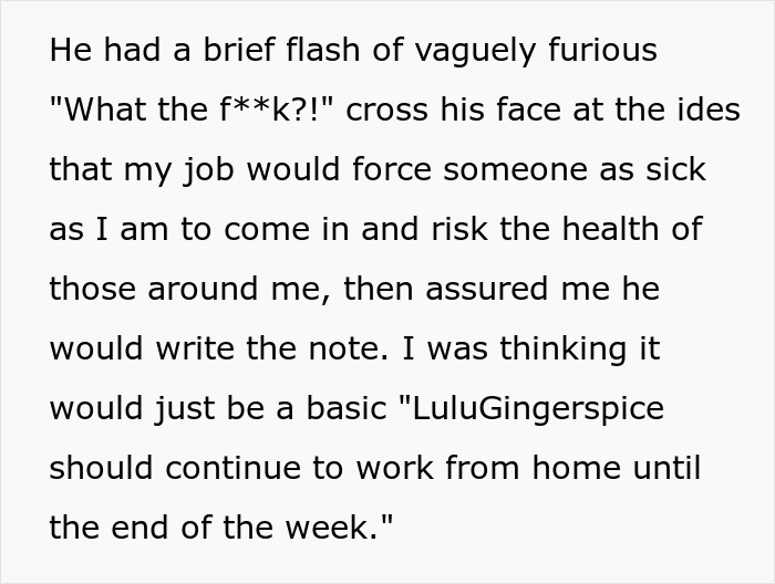 &ldquo;Tale As Old As Capitalism&rdquo;: Ill Woman Maliciously Complies After Boss Demands A Doctor's Note 