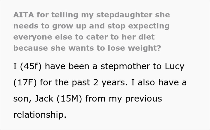 &ldquo;AITA For Telling My Stepdaughter She Needs To Stop Expecting Everyone To Cater To Her Diet?&rdquo;