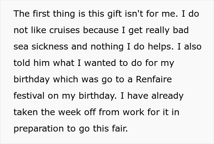 Woman Ends Her 2-Year Relationship After She Finds Out Cruise Tickets Are Her Birthday Gift