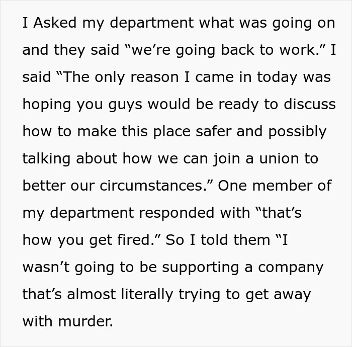 Boss Tries To Brush Off Death On The Job, Workers Retaliate