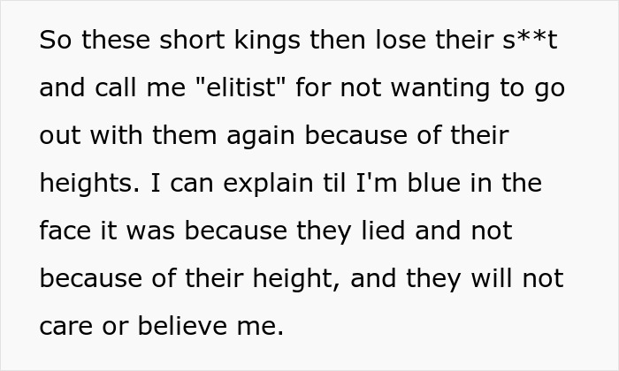 Woman Towers Over Dates After They Lie About Their Height, Throw Fits As She Refuses Second Date