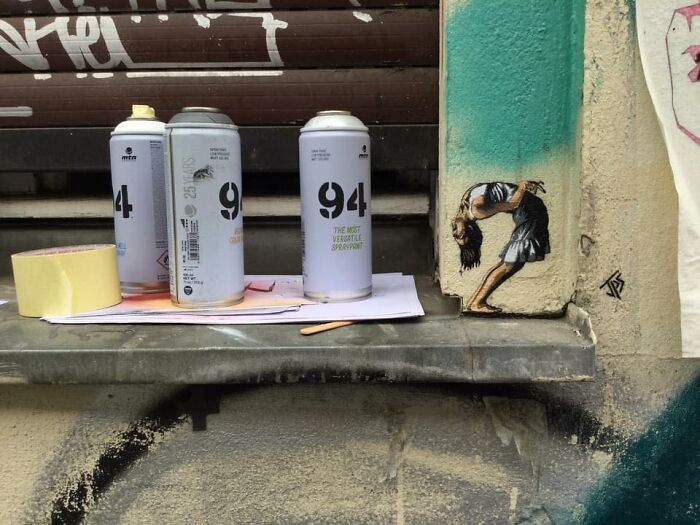 Artist Jps Creates Tiny Artworks With A Spraycan