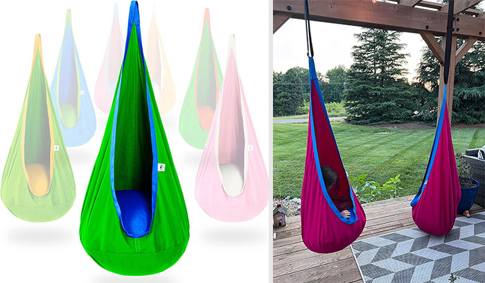 Swing Into Relaxation With This Hanging Hammock Seat , A Cozy Cocoon That'll Cradle Them In Comfort, Providing The Perfect Perch For Reading, Daydreaming, Or Simply Hanging Loose