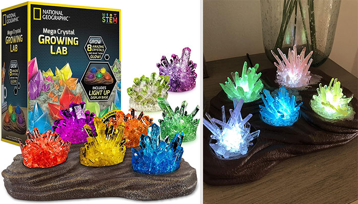 Watch Their Fascination Grow With This Crystal Growing Kit , A Mesmerizing Marvel That'll Transform A Solution Into A Stunning Crystal, Revealing The Magic Of Geology And The Wonders Of Science