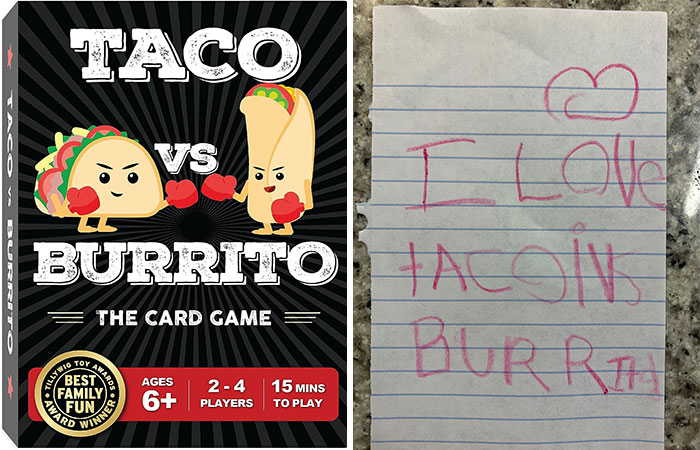 Get Ready For A Taste Of Friendly Competition With This Taco vs. Burrito Card Game , A Flavorful Formula For Fun And Laughter That'll Have Them Debating The Ultimate Mexican Dish