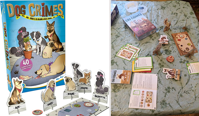 Unleash Their Sleuthing Skills With This Dog Crimes Logic Game And Brainteasers , A Paw-Some Puzzle Collection That'll Challenge Their Deductive Reasoning, Logic, And Critical Thinking As They Solve The Mysteries Of Doggy Crime Scenes