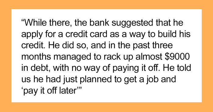 “He Stole One Of My Credit Cards”: Entitled Son Expects His Well-Off Boomer Parents To Support Him