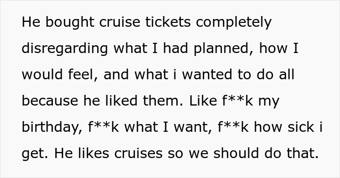 Woman Ends Her 2-Year Relationship After She Finds Out Cruise Tickets Are Her Birthday Gift