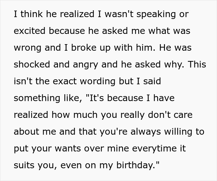 Woman Ends Her 2-Year Relationship After She Finds Out Cruise Tickets Are Her Birthday Gift