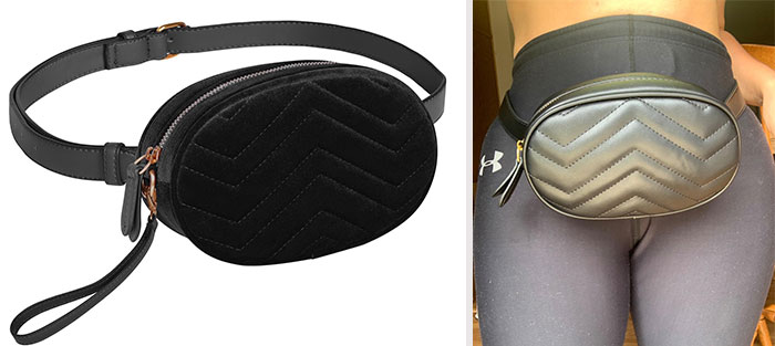 Fanny Pack: Score the luxurious look with this affordable and chic Gucci Marmont leather belt bag inspired alternative.