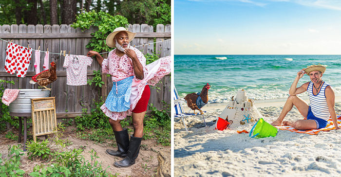 The 2024 Chicken Daddies Calendar Unveils 13 Hilarious Men-Chicken Moments