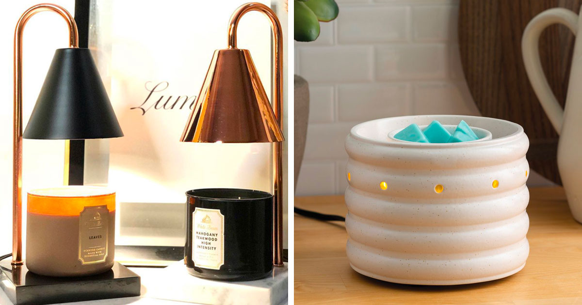 double picture or golden candle warmer and bowl candle warmer