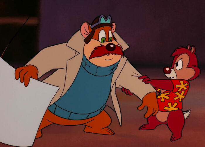 Monterey Jack being pulled by Dale 