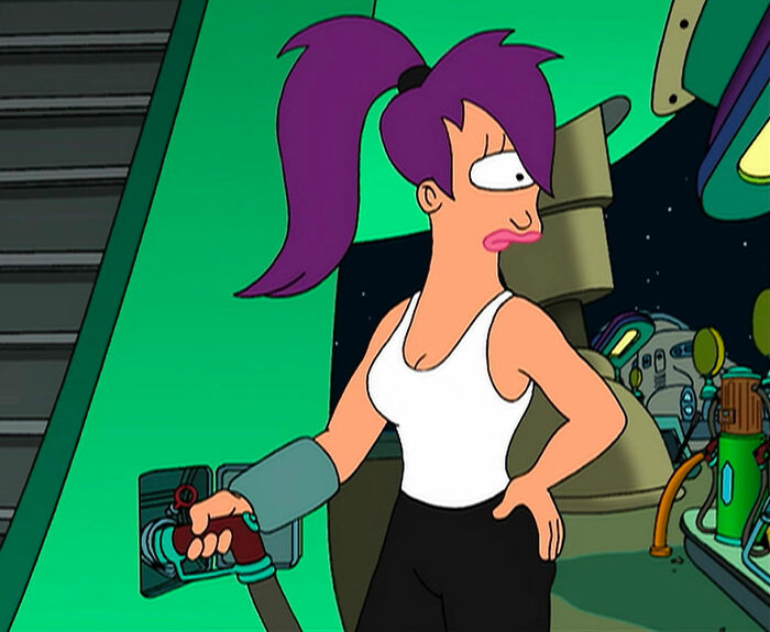 Turanga Leela filling up the gas tank 