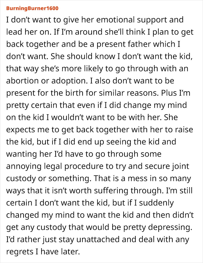 Guy Breaks Up With GF Of 3 Months Because She's Pregnant And He Doesn't Want To Be A Dad