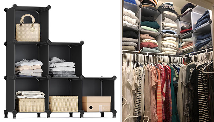 SONGMICS 6 Cube Storage Organizer: For a stable, customizable, and easy-to-assemble solution to rid your space of clutter!