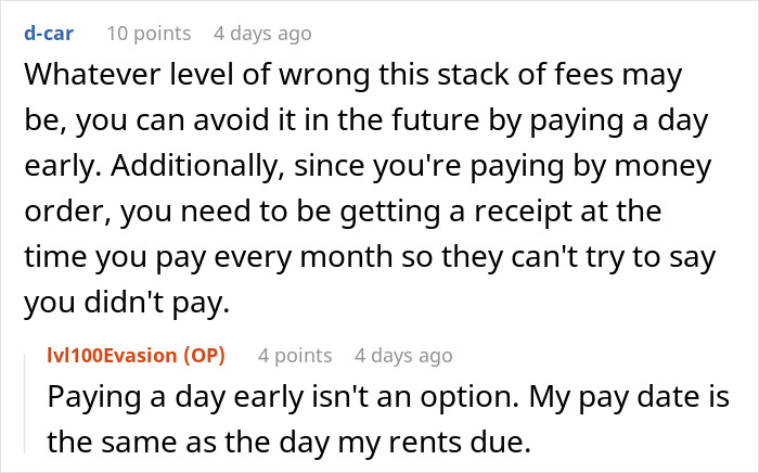 "Got An Eviction Letter For Being 15 Minutes Late Paying My Rent"