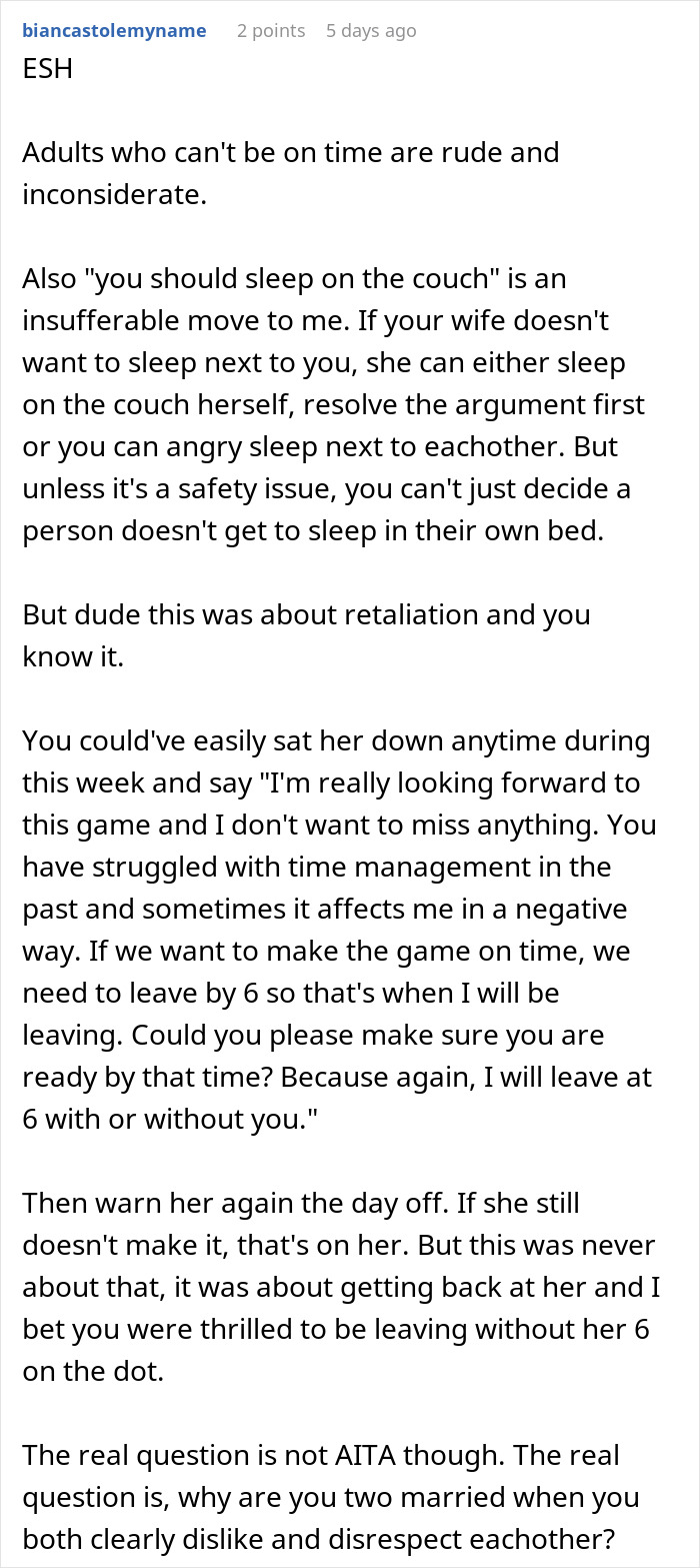 Man Can’t Grasp How His “Not Dumb” Wife Can Be So Bad At Time Management, Teaches Her A Lesson Man Can’t Grasp How His “Not Dumb” Wife Can Be So Bad At Time Management, Teaches Her A Lesson
