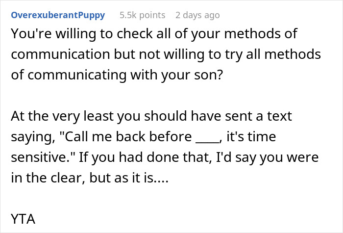 “AITA For Telling My Son That He's Not Coming On Vacation Because He Didn't Check His Emails?” “AITA For Telling My Son That He's Not Coming On Vacation Because He Didn't Check His Emails?”