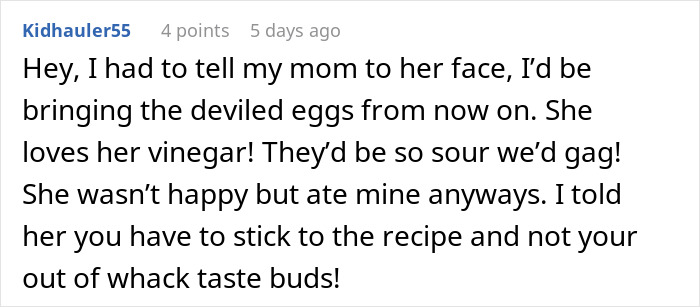 Couple Decides To No Longer Eat MIL's Food Because She's A Terrible Cook, She Gets Offended