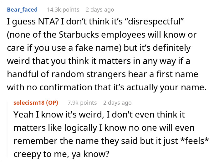 Woman Flips Out When She Finds Out Her BF Uses A Fake Name At Coffee Shops To Feel More Comfortable