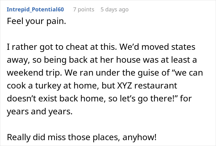 Couple Decides To No Longer Eat MIL's Food Because She's A Terrible Cook, She Gets Offended