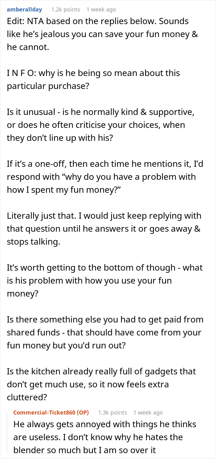 Husband&rsquo;s Nagging Wife Over &ldquo;Stupid Buy&rdquo; Of A Blender Has Her Rethinking The Entire Marriage