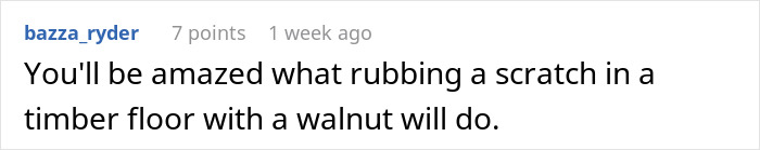 “We Didn’t Agree With Paying $1,000”: Landlord Demands Compensation For A Scratch On The Floor “We Didn’t Agree With Paying $1,000”: Landlord Demands Compensation For A Scratch On The Floor